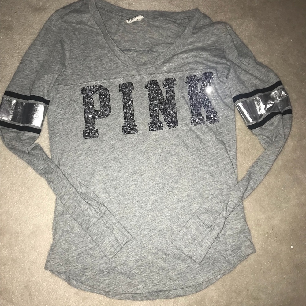 VS PINK sequin long sleeve